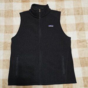 PATAGONIA Womens Better Sweater Vest Black Large